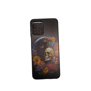 Phone Case With Flowers Skeleton black