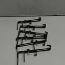 DECHOUS 6pcs Adjustable Christmas Stocking Holders Heavy-Duty Mantle Hooks No-Drill Wall Protection Telescopic Design for Fireplace Door Frames Windowsills Holiday Decoration