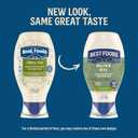 Best Foods Mayonnaise Dressing Olive Oil Mayo Squeeze Condiment for Simple Meals Rich in Omega 3-ALA 20 oz (EXP 04/09/26)