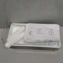 Nacial Sponge Holder for Kitchen Sink, Sink Caddy Organizer with High Brush Holder & Two Towel Racks - Rustproof 304 Stainless Steel Kitchen Countertop Storage Essentials - White