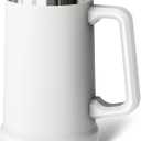 Frost Buddy Stein Buddy – 24oz Insulated Stainless Steel Beer Stein Mug with Handle – Keeps Beer Cold for Hours – Ideal for Tailgating, Parties, BBQs, and Gifts (White)