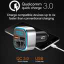 VR robot Bluetooth FM Transmitter for Car, QC3.0 Quick Charge & LED Backlit Bluetooth Car Adapter, Radio Receiver Adapter Car Kit with Dual USB Charging Support TF Card & U Disk