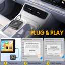 Wireless CarPlay Adapter for iPhone - Bluetooth Apple CarPlay Adapter Converts Wired to Wireless, Plug-and-Play, No Delay, Automatic Reconnection, Compatible with iOS 10+