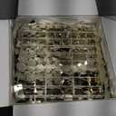 COKAOBE Light Gold Shimmer Wall Backdrop 24PCS Gold Sequins Backdrop Decoration Panels, Photo Backdrops for Birthday, Anniversary Wedding Engagement Decoration (Light Gold)