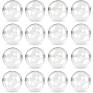 Capsule Vending Machine Round 50 pcs 1.1 inch (28mm) - Gumball Machine Capsules Bulk Clear Container - Easter Basket Stuffers Birthday Gifts Pinata Stuffers DIY Craft Supplies - Clear Capsules Empty