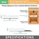 Pull out Cabinet Organizer, 2-pack, Expandable(12"-20") Heavy Duty Slide out Drawers Fixed with Adhesive Nano Film for Pots, Roll out Shelf Storage for Kitchen Base Cabinet Organization(3 Rails)