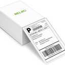 Nelko Genuine 4x6 Direct Thermal Shipping Label (Pack of 500 Fan-Fold Labels), 4x6 Thermal Labels for Nelko PL70E Shipping Label Printer, Perforated and Strong Adhesive, Commercial Grade
