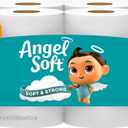 Angel Soft Toilet Paper, 16 Mega Rolls = 64 Regular Rolls, Soft and Strong Toilet Tissue (320 Sheet (Pack of 16))