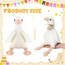 HyDren 33 Pcs Adopt Party Favors Include Adoption Sign Certificate Plush Stuffed Birthday Hats White Paper Boxes for Adopt an Party Supplies Animal Baby Shower Birthday Decoration(8 Goose)