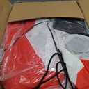 14 Ft by 8.5 Ft Giant Christmas Inflatable Black Santa Holding Gift Bag, African American Christmas Decorations, Blow up Xmas Decor Built in LED Lights for Yard Lawn Garden