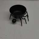 Honeydak Halloween Candy Bowl 7 Inch Spider Metal Candy Dish Spider Serving Tray Spooky Tabletop Decoration Cookie Jar Snack Holder for Trick or Treat Halloween Party Decor