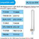 PL13-A-FFP 13W Type A Fluorescent Light Bulb with Magnetic Ballast,Replace for Ottlite Lamps Purchased Before 2008,T13330,5500K Bright Natural Daylight,GX23 Base,2Pack