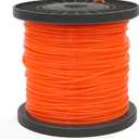 Heavy Duty 0.095 Nylon Trimmer Line Round Strimmer Cord Weed Eater Wire Rope String for Garden Grass Strimmer & Electric Trimmers, 2.4mm x 100m, 0.095" - 328ft