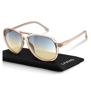 livho Trendy Polarized Aviator Sunglasses Women Men, Retro Sun Glasses for Women Men 2025, Oversized UV Protection Shades