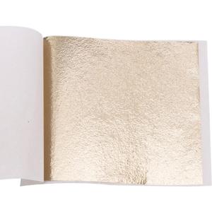 KINNO Gold Leaf Sheets for Art, 100 Sheets Antique Gold Foil for Home, Wall, Frame, Ceiling, Furniture Decoration, 3.15 by 3.35 Inches