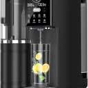 Reverse Osmosis Water Filter Countertop, 8-Stage RO Filtration System, Portable Water Purifier for Kitchen, Office, RV, No Installation, Black