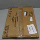 AKTOP Cork Board Bulletin Board with Linen 16.7" X 11", Small Framed Corkboard for Wall, Hanging Pin Board Picture Board for Home Office Decor, Cute Vision Board with 8 Pushpins (Classic Black)