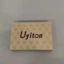 Uyiton Compatible with iPhone 17 Pro Camera Lens Protector - [Not Easy to Break][Strong Adsorption][Case-Friendly] Metal Tempered Glass Rear Camera Screen Cover - Deep Blue, 2 Packs