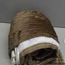 Qieryun Heated Blanket Electric Throw, Soft Flannel Heating Blanket with 8 Hours Auto Off 10 Fast Heating Levels Machine Washable Sherpa Heated Blanket with Overheating Protection (Throw (50" x 60"), Camel)