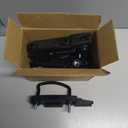 4 PCS Stainless Steel Universal Roof Box U-Bolt Clamps Van Mounting Accessory Kit U Brackets Installation Accessory Van Roof Rack Mount Kit 85mm Inner Width with 8 Lock Nuts, 2 Straps