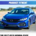 Nixon Offroad Fog Lights Cover Fog Lamp Bezel Trim for 2017 2018 2019 Honda Civic Hatchback/Type r/Si sedan/Si coupe, Factory OEM Style Fog Lamps Covers Bezel Set, Passenger and Driver Sides