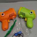 Boys Toys for 3-8 Year Old: 2 Pack Bubble Gun Machine Rechargeable, Kids Toys Birthday Gifts for 3 4 5 6 7 8 Years Old Boy Girls Toddlers Ages 3-5 Valentines Easter Outdoor (2pcs-light Green+orange)