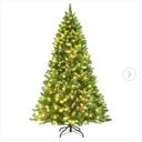 6.5 ft. Pre-Lit LED Slim Fraser Fir Artificial Christmas Tree with 450 Twinkling White Lights