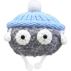 2 x Plush Case Cover Compatible with Bose Ultra Open (2024) Handmade Knitted Cartoon Creative Funny Cute Earbuds Headphone Cases (HuiS-XN+Sky Blue,for Bose Ultra Open (2024))