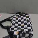 Lunch box Kids, Insulated Cherry Lunch Bag Cute Small Reusable Leakproof Lunch Totebag With Shoulder Strap for Girls Boys Women School Work Picnic (Checkered Cat)