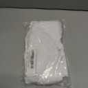 Amoretu Women's 2025 Ruched 1/2 Sleeve T-Shirts Square Neck Fitted Going Out Tops (White, L)