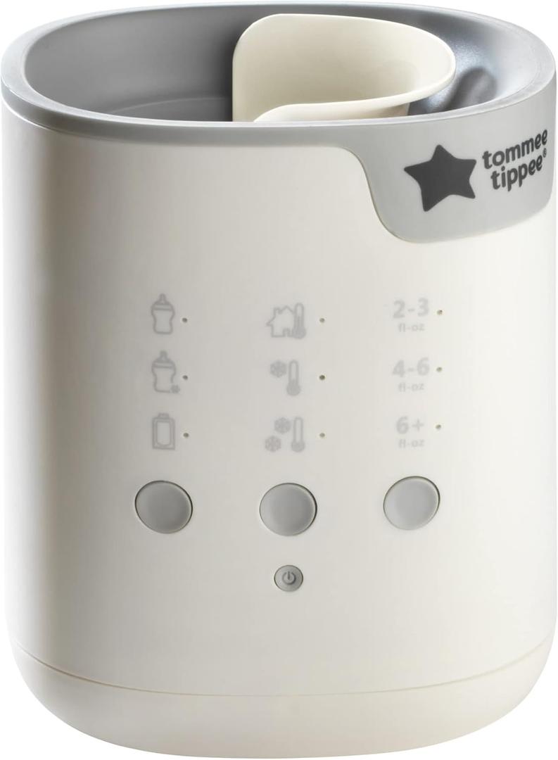 Tommee Tippee Multiwarm Bottle and Pouch Warmer, White, Warms Baby Feeds to Body Temperature in Minutes, Automatic Timer and Shut Off
