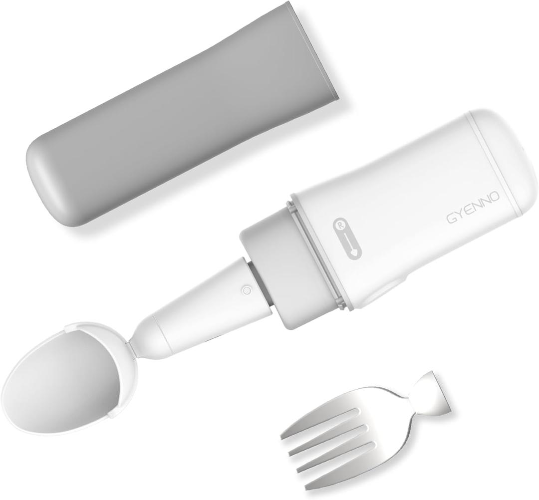 Parkinson's Spoon for Tremor Relief Self-Feeding, Adaptive Utensil with Active Stabilization Technology, Intelligent Eating Assistance for Elderly