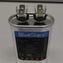 BlueStars [2025 Updated] 7.5 uF  5% MFD 370 or 440 Oval Run Capacitor CBB65 50/60 Hz TP-CAP-80/5/440R - Exact fit for Condenser Straight Cool & Heat Pump Air Conditioner