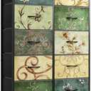 WLIVE Tall Dresser for Bedroom with 10 Fabric Drawers, Floral Painted | 10 Drawers, Fabric Dresser for Closet, Storage Tower with Cabinet, Metal Frame