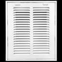 HVAC Premium 22 x 26 Duct Opening Steel Return Air Filter Grille, for 1-inch Filter, Removable Door, Flat Stamped HVAC Vent Cover Grille, Outer Dimensions 24.5 x 28.5