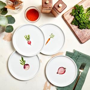 Tabletops Gallery Ceramic Appetizer Plate Set