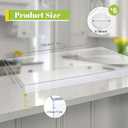 Wesiti Large Acrylic Cutting Board with Lip Non Slip 47"L X 22"W Clear Cutting Board Chopping Acrylic Countertop Protector Cover Shatter Resistant for Home Restaurant Kitchen Sink Stove