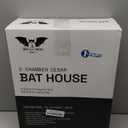 INCLY Bat House for Outdoors 15"x9.2"x3.2" Shelter Box kit Double Chamber Dark Natural Cedar Wood, Pre-Finished Easy to Install