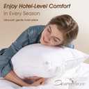downluxe Down Alternative Pillows Standard Size Set of 2 - Hotel Collection Soft Bed Pillows for Sleeping, Perfect for Side, Back and Stomach Sleepers, 20 X 26