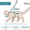 Cat Harness and Leash Set - Escape Proof Adjustable Cat Harness, Comfortable Soft Lightweight, Use Safe & Easy, Walking Travel Kitten Harness for Medium Cats (Blue Butterfly Magic)