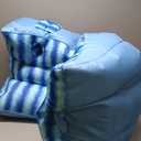 Captain’s Float 2.0 W/Cupholder Light Blue Zag Stripe Double Sided Mesh Cover