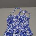 Floerns Women's Floral Print Halter Tops Sleeveless Backless Summer Camisole, No Size