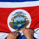 Anley Rip-Proof Double Sided 3-Ply Costa Rica Flag 3x5 Foot - Vivid Color, Canvas Header and Wrinkle Resistant - The Strongest, Longest Lasting the Republic of Costa Rica Flags 3X5 Ft