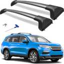 300lbs Roof Rack Cross Bars Compatible with Honda Pilot 2016-2022 with Flush Rails with Lock Aluminum Cross Bar for Rooftop Cargo Carrier Luggage Kayak Canoe Bike Snowboard