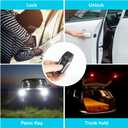 Key Fob Cover Replacement 4 Buttons Key Fob Shell Case M3N-A2C31243300 164-R7989 for Ford Explorer 2016-2017, for Ford Edge / Fusion Titanium / Mustang 2015-2023