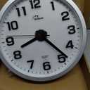 WallarGe Night Light Wall Clock for Bedroom - Silent Lighted up Wall Clock Glow in The Dark, Battery Operated Wall Clocks for Living Room/Kitchen, Easy to Read Large Digital Display, 12 Inch