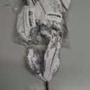 Christmas Poinsettia 10pcs 10-Inch Large Christmas Flowers Picks Spray Artificial Velvet Glitter Flower Ornaments for Christmas Tree Wreath Garland Decoration (White)