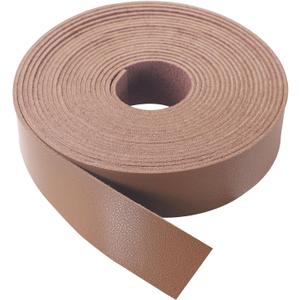CDY Soft Faux Leather Strap: 1 Inch Wide 200 Inches Long Leather Strip 2mm for DIY Craft Projects Thick Very Suitable for Traction Ropes Bag Straps (Light Brown)