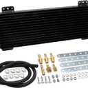 low pressure drop trans cooler,40k Transmission Oil Cooler LPD47391 Compatible with tru cool Heavy Duty 40,000 GVW Max - low pressure drop trans cooler - Black