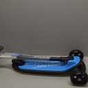 Besrey Kick Scooter for Kids Ages 3-10, 3-Wheel Folding Scooter with Adjustable Height, LED Light Wheels, Extra Wide Deck for Outdoor Activities (Blue)